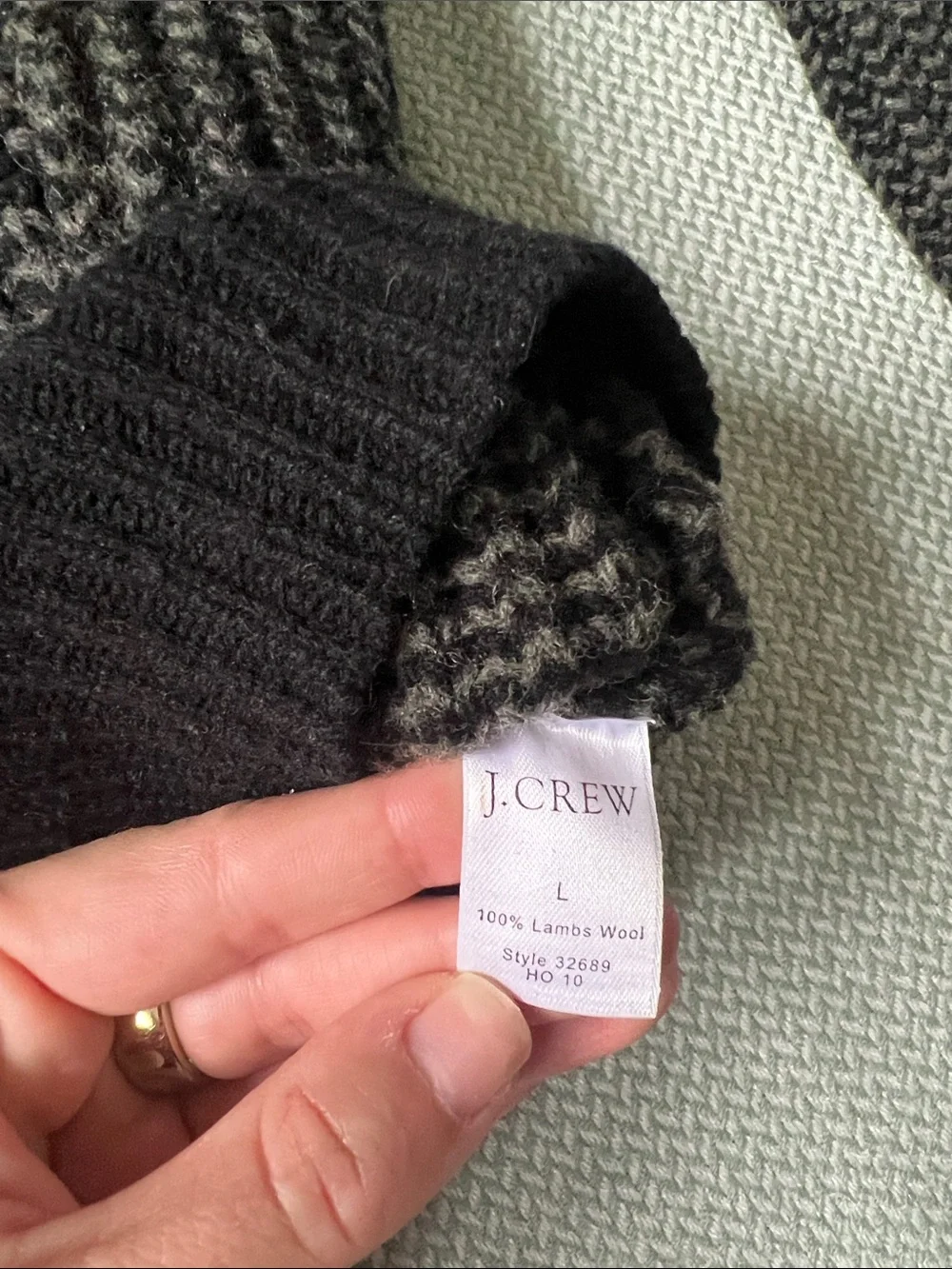 J. Crew Shawl Collar Chunky Knit Cardigan - Charcoal